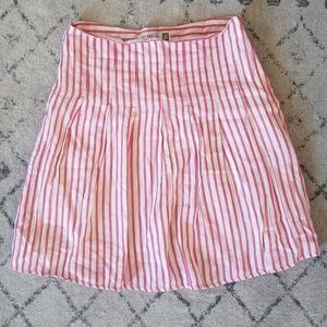 Pink and Cream Cotton Skirt